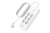 Voedingskabel (extern) - Belkin Connect - surge protector - with USB-C and USB-A ports - SRB002VF2M-V2