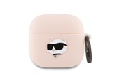 Mobiel - Overige accessoires - Karl Lagerfeld Silicone Choupette Head 3D Case for AirPods 4 - Pink - 3666339398033