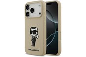 Mobiel - Covers & Cases - Karl Lagerfeld Silicone Karl Sketch & Logo MagSafe Case for iPhone 17 Pro - Brown - 3666339498276