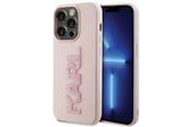 Mobiel - Covers & Cases - Karl Lagerfeld 3D Rubber Glitter Logo case for iPhone 15 Pro Max - pink - 3666339166502
