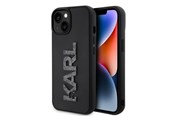 Mobiel - Covers & Cases - Karl Lagerfeld 3D Rubber Glitter Logo case for iPhone 15 - black - 3666339166595