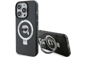 Mobiel - Covers & Cases - Karl Lagerfeld KLHMP15XHMRSKHK iPhone 15 Pro Max 6.7" black/black hardcase Ring Stand Karl Head MagSafe - 3666339168421