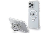 Mobiel - Covers & Cases - Karl Lagerfeld KLHMP15LHMRSKHH iPhone 15 Pro 6.1" white/white hardcase Ring Stand Karl Head MagSafe - 3666339168537
