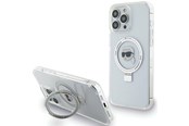 Mobiel - Covers & Cases - Karl Lagerfeld KLHMP15XHMRSKHH iPhone 15 Pro Max 6.7" white/white hardcase Ring Stand Karl Head MagSafe - 3666339168544