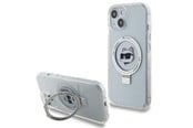 Mobiel - Covers & Cases - Karl Lagerfeld KLHMP15MHMRSCHH iPhone 15 Plus 6.7" white/white hardcase Ring Stand Choupette Head MagSafe - 3666339168643