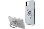 Mobiel - Covers & Cases - Karl Lagerfeld KLHMN61HMRSKCH iPhone 11 / Xr 6.1" white/white hardcase Ring Stand Karl&Choupette MagSafe - 3666339168797