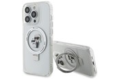 Mobiel - Covers & Cases - Karl Lagerfeld Ring Stand Karl&Choupette MagSafe case for iPhone 13 Pro Max - white - 3666339168827