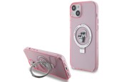 Mobiel - Covers & Cases - Karl Lagerfeld KLHMP15SHMRSKCP iPhone 15 6.1" pink/pink hardcase Ring Stand Karl&Choupette MagSafe - 3666339168995