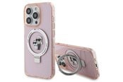 Mobiel - Covers & Cases - Karl Lagerfeld KLHMP15LHMRSKCP iPhone 15 Pro 6.1" pink/pink hardcase Ring Stand Karl&Choupette MagSafe - 3666339169015