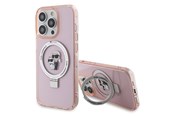 Mobiel - Covers & Cases - Karl Lagerfeld KLHMP15XHMRSKCP iPhone 15 Pro Max 6.7" pink/pink hardcase Ring Stand Karl&Choupette MagSafe - 3666339169022