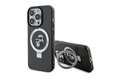Mobiel - Covers & Cases - Karl Lagerfeld Ring Stand Karl&Choupette MagSafe case for iPhone 14 Pro - black - 3666339169091