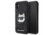 Mobiel - Covers & Cases - Karl Lagerfeld KLHCN61G2CPK iPhone 11 / Xr 6.1" black/black hardcase Glitter Choupette Patch - 3666339170028