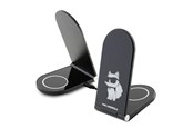 Mobiel - Adapters & Opladers - Karl Lagerfeld Choupette MagSafe induction charger 15W foldable 2in1 - black - 3666339170516