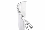 Reiniging - Croydex Curved Premium Shower Curtain Rod Chrome - AD108341