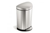 Reiniging - Simplehuman Semi-Round Pedal Bin Brushed Stainless Steel - 10 L - CW1833