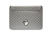 Tassen - Karl Lagerfeld Saffiano Monogram Choupette case for a 14" laptop - silver - 3666339170585