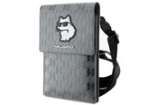 Tassen - Karl Lagerfeld Case KLWBSAKHPCG Handbag - Silver Saffiano Monogram Choupette - 3666339170639