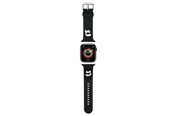 Smartwatch - Accessoires - Karl Lagerfeld 3D Rubber Karl&Choupette Heads strap for Apple Watch 38/40/41mm - black - 3666339190071