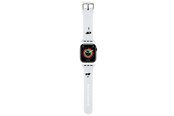Smartwatch - Accessoires - Karl Lagerfeld 3D Rubber Karl&Choupette Heads strap for Apple Watch 42/44/45/49mm - white - 3666339190101