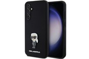 Mobiel - Covers & Cases - Karl Lagerfeld Silicone Ikonik Metal Pin case for Samsung Galaxy S23 FE - black - 3666339218645