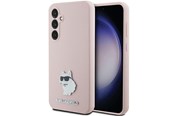 Mobiel - Covers & Cases - Karl Lagerfeld Silicone Choupette Metal Pin case for Samsung Galaxy S23 FE - pink - 3666339218690