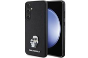Mobiel - Covers & Cases - Karl Lagerfeld KLHCS24SPSAKCMPK S24 S921 hardcase black/black Saffiano Karl & Choupette Metal Pin - 3666339242022