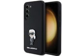 Mobiel - Covers & Cases - Karl Lagerfeld Silicone Ikonik Metal Pin case for Samsung Galaxy S23+ - black - 3666339242275