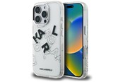 Mobiel - Covers & Cases - Karl Lagerfeld IML Sketched Graphic Case for iPhone 16 Pro - Clear - 3666339466749