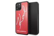 Mobiel - Covers & Cases - Karl Lagerfeld Signature Glitter Case for iPhone 11 Pro - Red - 3700740467565