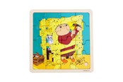 Puzzels - Alfons Åberg - Framed Wooden Puzzle - Construction - 7834