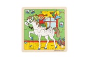 Puzzels - Pippi Langstrømpe Pippi - Framed Wooden Puzzle - Horse - 8633