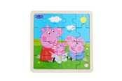 Puzzels - Peppa Pig - Framed Wooden Puzzle - Siblings - 9007