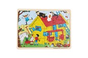 Bordspellen, Kaartspellen & Dobbelspellen - Pippi Langstrømpe Pippi - Framed Wooden Puzzle - Villa Villekulla - 8602