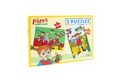 Bordspellen, Kaartspellen & Dobbelspellen - Pippi Langstrømpe Pippi - 2 Puzzles - 8624
