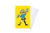 Hobby artikelen - Pippi Langstrømpe Pippi - Greeting Card w. Envelope - Yellow - 8615