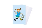 Hobby artikelen - Pippi Langstrømpe Pippi - Greeting Card w. Envelope - Pink - 8616