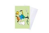 Hobby artikelen - Pippi Langstrømpe Pippi - Greeting Card w. Envelope - Green - 8618