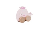 Speelgoed voor baby's - Barbo Baby Wooden Animals On Wheels - Whale - 6094