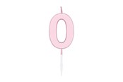 Speelgoed - Globos Cake candle 4.5cm Pastel Pink no. 0 - 1110