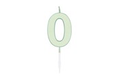 Speelgoed - Globos Cake candle 4.5cm Pastel Mint no. 0 - 1190