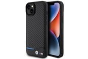 Mobiel - Covers & Cases - BMW Leather Carbon Case for iPhone 15 Plus - Black - 3666339143848