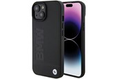 Mobiel - Covers & Cases - BMW Leather Hot Stamp Case for iPhone 15 - Black - 3666339170813