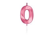 Speelgoed - Globos Cake Candle 6cm Metallic Light Pink no. 0 - 1040