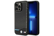 Mobiel - Covers & Cases - BMW BMHCP14L22NBCK iPhone 14 Pro 6.1 "black / black Leather Carbon - 3666339067182