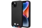 Mobiel - Covers & Cases - BMW BMHCP14M22PTDK iPhone 14 Plus 6.7 "black / black Leather Stamp Tricolor - 3666339066819