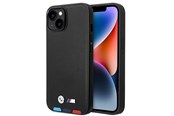 Mobiel - Covers & Cases - BMW BMHMP14M22PTDK iPhone 14 Plus 6.7 "black / black Leather Stamp Tricolor Magsafe - 3666339089313