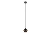 Lampen - EGLO ALBARES HANGPENDEL Ø195 E14 ZWART/KOPER - 900972