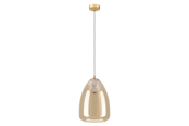 Lampen - EGLO ALOBRASE HANG LAMP E27 Ø300 BM/AMBER - 98647