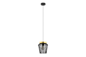 Lampen - EGLO ESCANDIDOS HANG LAMP E27 Ø220 ZWART/MESSING - 99806