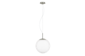 Lampen - EGLO PIEDALE PRO HANG LAMP GLAS E27 L2000 Ø300 WIT - 63268